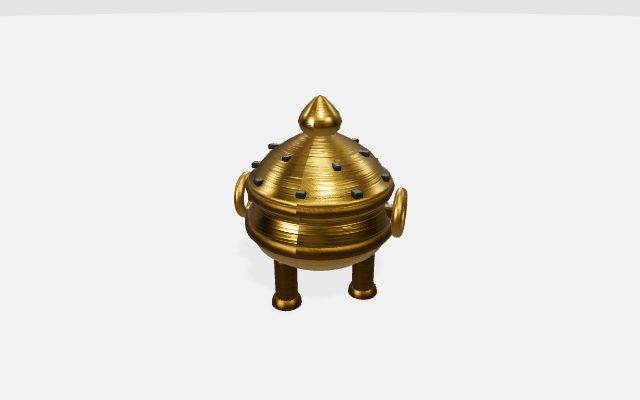 Joseon brass incense burner