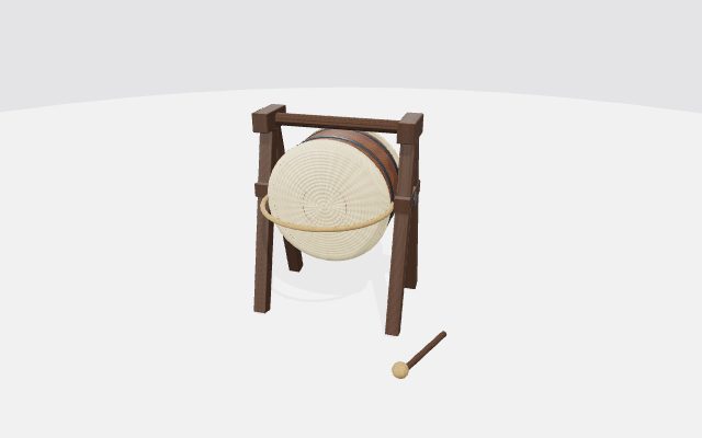 war drum on frame
