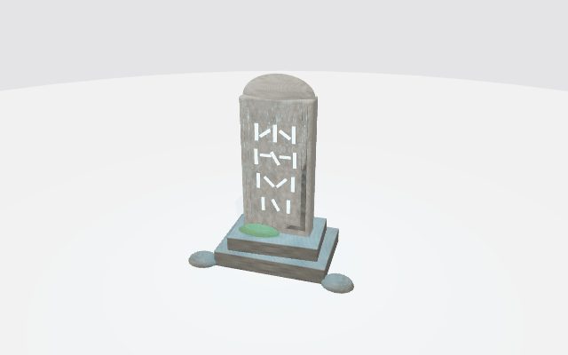 rune-carved gravestone
