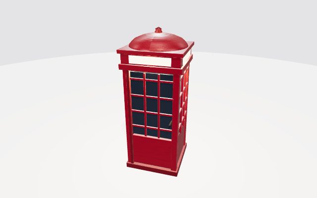 red telephone booth