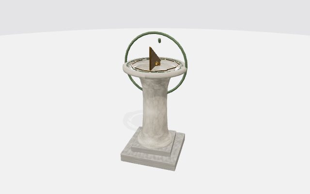 stone pedestal sundial