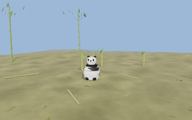 panda in a bamboo grove