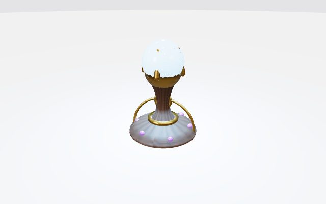 wizard's crystal ball stand