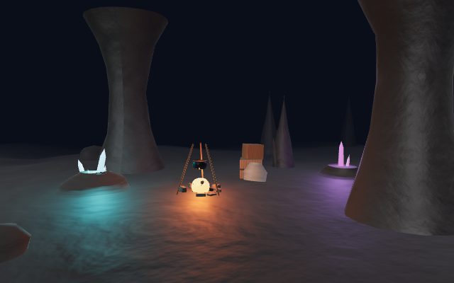 dark cave interior