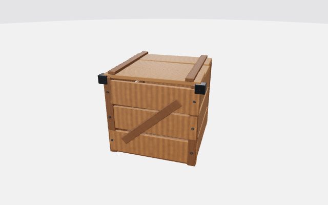 wooden crate