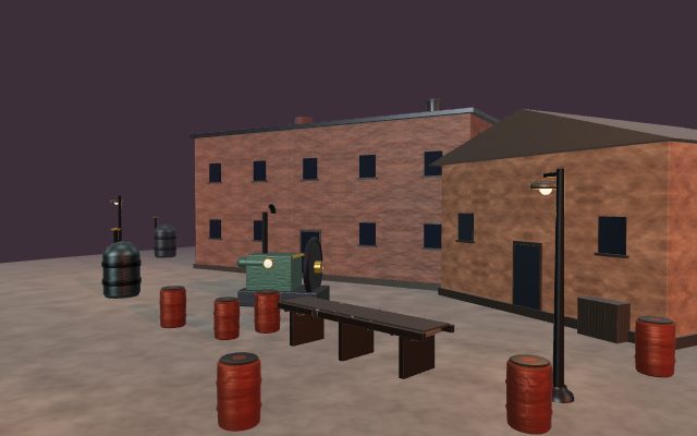 mechanical factory yard