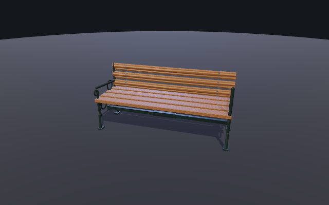 city park bench