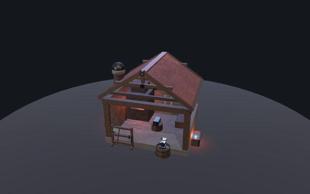 fantasy blacksmith shop